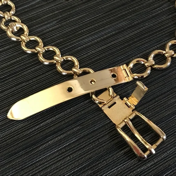 Gold Tone Chain Link Belt ~ Vintage